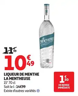 Auchan Liqueur De Menthe La Mentheuse aanbieding