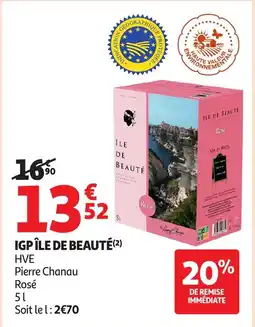 Auchan Igp Ile De Beauté Hve Pierre Chanau Rosé aanbieding