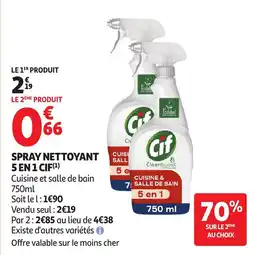 Auchan Spray Nettoyant 5 En 1 Cif aanbieding