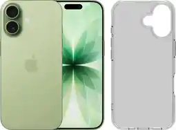 Coolblue Apple iPhone 17 256GB Groen + BlueBuilt Protective Back Cover Transparant aanbieding