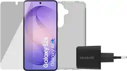 Coolblue Samsung Galaxy S26 256GB Donkerblauw 5G + Compleet Accessoirepakket aanbieding