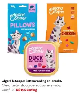 Intratuin Edgard & Cooper kattenvoeding en snacks aanbieding