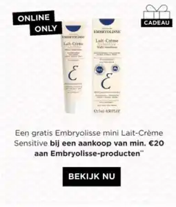 ICI PARIS XL Embryolisse mini Lait-Crème Sensitive aanbieding