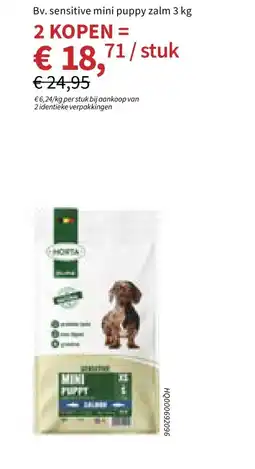 Horta Sensitive mini puppy zalm aanbieding
