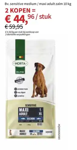 Horta Sensitive medium maxi adult zalm aanbieding