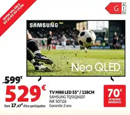 Auchan SAMSUNG TQ55QN1EF aanbieding
