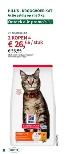 Horta Hill's droogvoer kat aanbieding