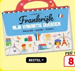 Boekenvoordeel Frankrijk mijn vakantie dueboek aanbieding