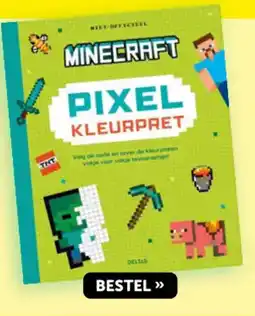 Boekenvoordeel Minecraft pixel kleurpret aanbieding