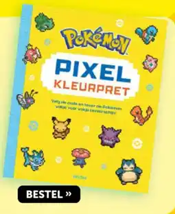 Boekenvoordeel Pokemon pixel kleurpret aanbieding