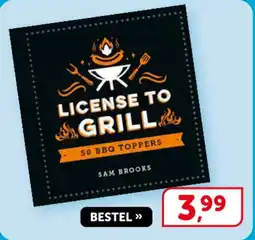 Boekenvoordeel License to grill 50 BBQ toppers aanbieding