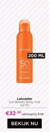 ICI PARIS XL Lancaster Sun Beauty Body mist spf 50 aanbieding