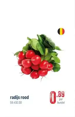 Horeca totaal Radijs rood aanbieding