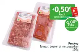 Intermarché Preskop Tomaat, boeren of met augurken aanbieding