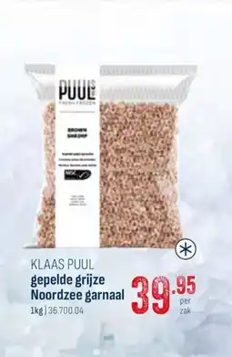 Horeca totaal Klaas puul gepelde grijze noordzee garnaal aanbieding