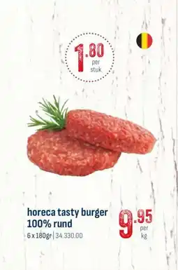 Horeca totaal Horeca tasty burger 100% rund aanbieding