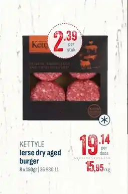 Horeca totaal Kettyle lerse dry aged burger aanbieding