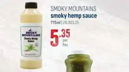 Horeca totaal Smoky mountains smoky hemp sauce aanbieding