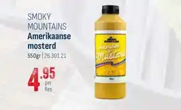 Horeca totaal Smoky mountains amerikaanse mosterd aanbieding