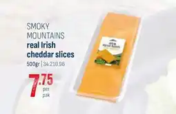 Horeca totaal Smoky mountains real irish cheddar slices aanbieding
