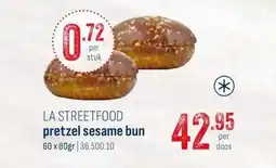 Horeca totaal La streetfood pretzel sesame bun aanbieding