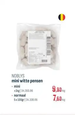 Horeca totaal Noblys mini witte pensen mini aanbieding