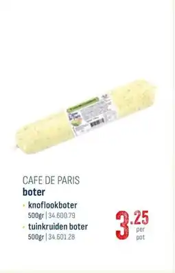 Horeca totaal Cafe de paris boter knoflookboter aanbieding