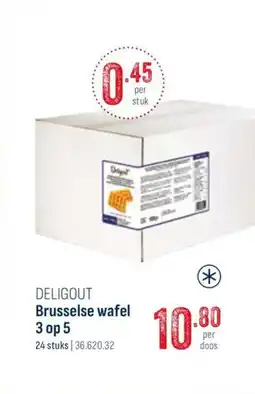 Horeca totaal Deligout brusselse wafel 3 op 5 aanbieding
