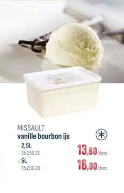Horeca totaal Missault vanille bourbon ijs aanbieding