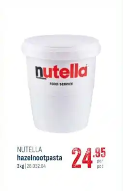Horeca totaal Nutella hazelnootpasta aanbieding