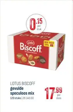 Horeca totaal Lotus biscoff gevulde speculoos mix aanbieding