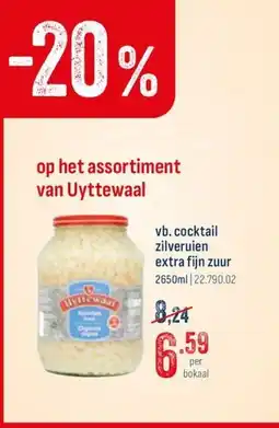 Horeca totaal Cocktail zilveruien extra fijn zuur aanbieding
