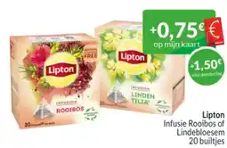 Intermarché Lipton Infusie Rooibos of Lindebloesem aanbieding