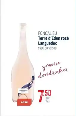 Horeca totaal Foncalieu terre d'eden rosé languedoc aanbieding