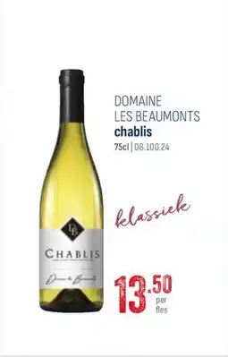 Horeca totaal Domaine les beaumonts chablis aanbieding