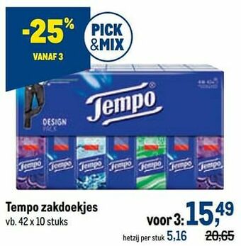 Tempo zakdoekjes