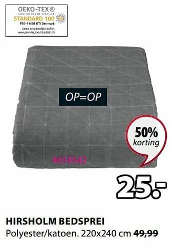 Jysk Hirsholm bedsprei aanbieding