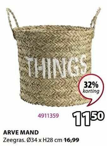 Jysk Arve mand aanbieding
