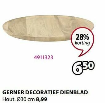Jysk Gerner decoratief dienblad aanbieding