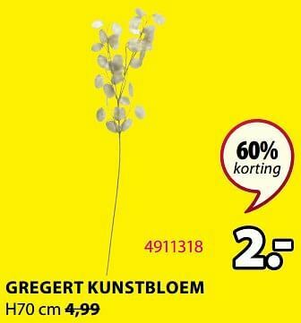 Jysk Gregert kunstbloem aanbieding