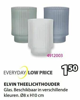 Jysk Elvin theelichthouder aanbieding
