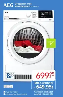 Eldi droogkast met warmtepomp tr7bat32b aanbieding