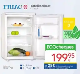 Eldi FRIAC Tafelkoelkast Co1725 aanbieding