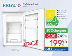 Eldi FRIAC Tafelkoelkast KK1710 aanbieding