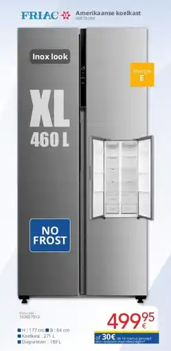 Eldi Amerikaanse koelkast SBS70131X aanbieding