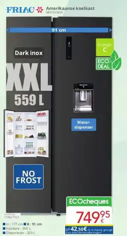 Eldi Amerikaanse koelkast SBS7023DIX aanbieding