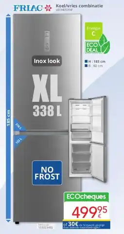 Eldi Koel/vries combinatie UD34651XNF aanbieding