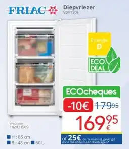 Eldi Friac Diepvriezer VDV1509 aanbieding