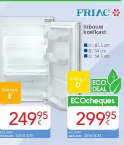Eldi FRIAC Inbouw koelkast aanbieding