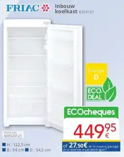 Eldi inbouw koelkast ico0121 aanbieding